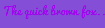 Image with Font Color A107EE and Background Color 854ED7